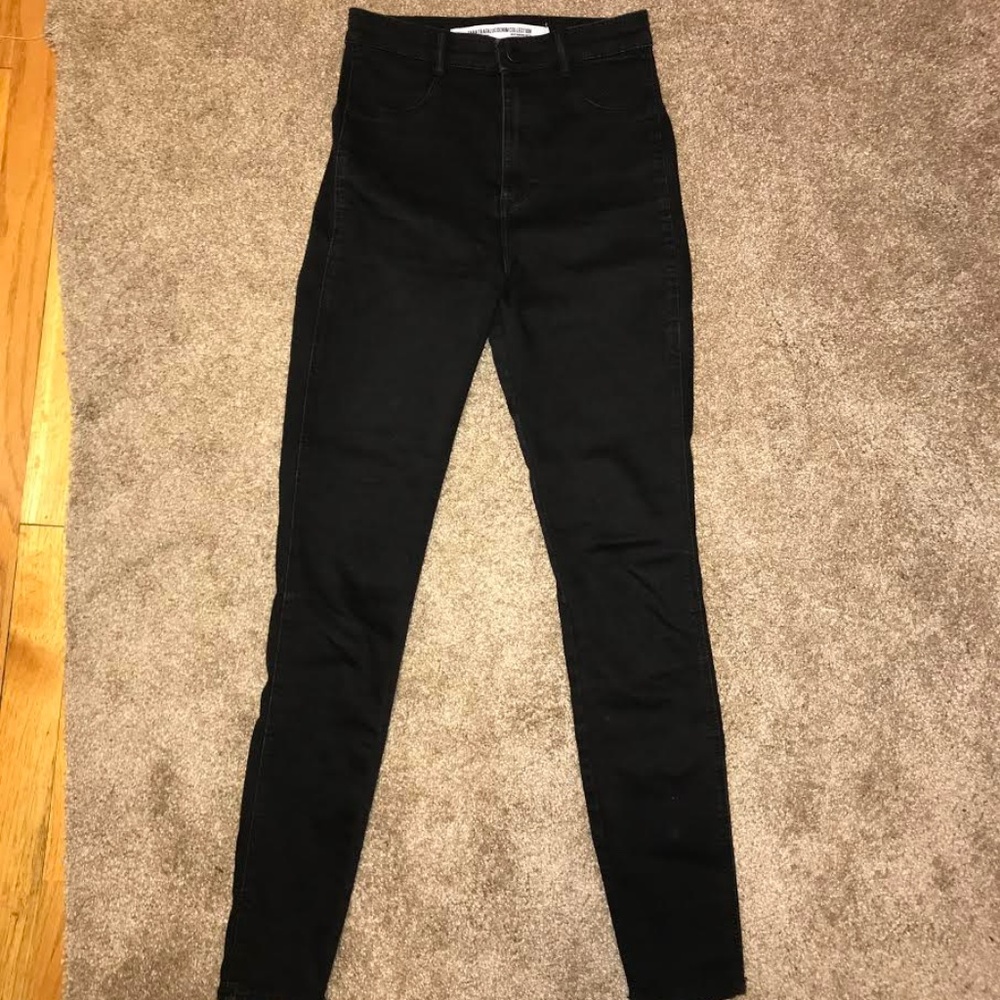 ZARA High wasted black jeans